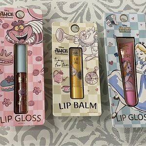 Disney Alice in Wonderland Lip Gloss lip balm 3 pcs
